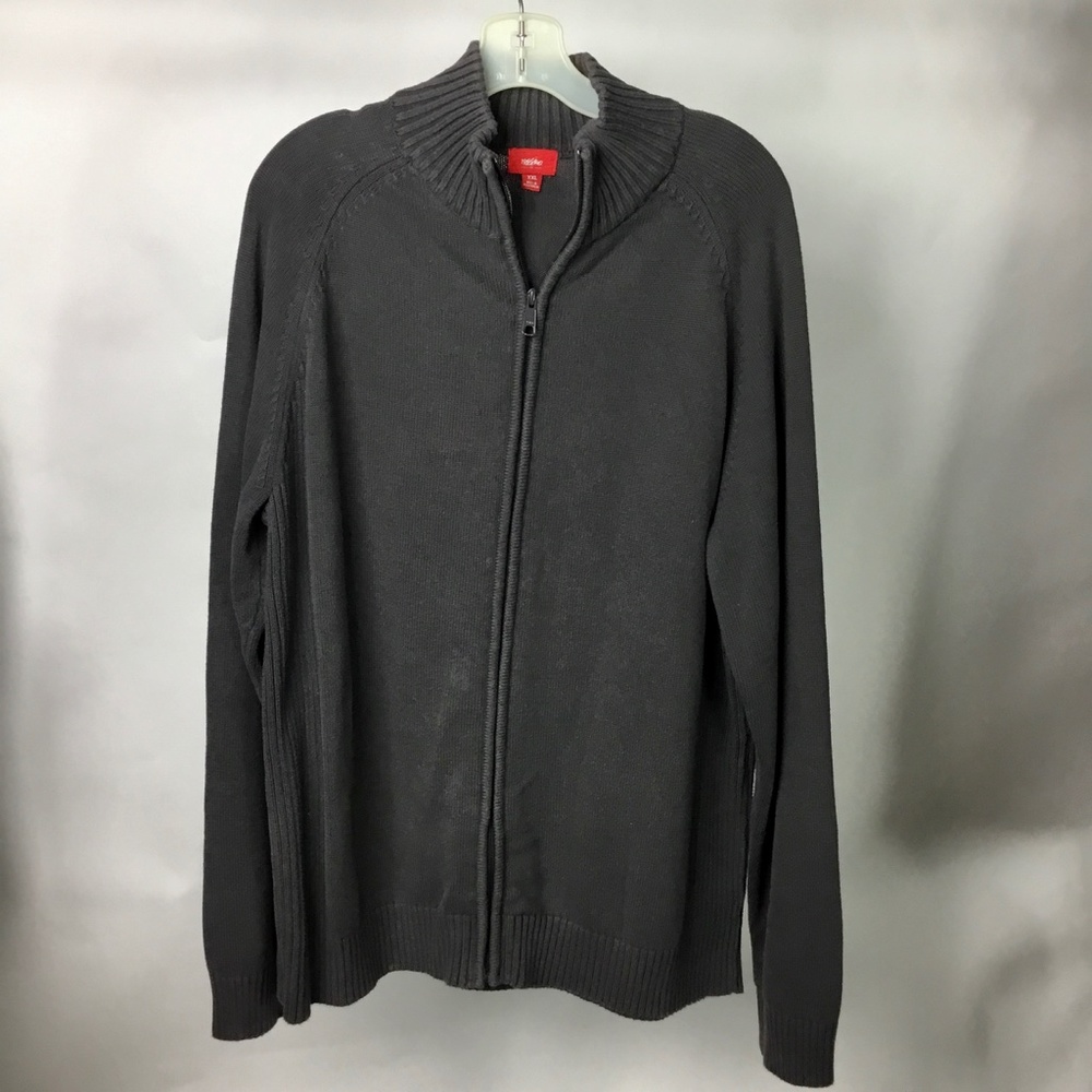 Mossimo Grey Sweater w/ Zipper XXL
